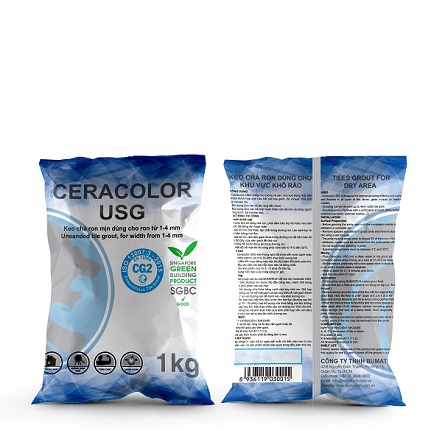 Unsanded, abrasion resistance tile/ stone grout for width from 1-4mm Ceracolor USG
