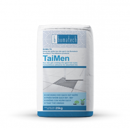Cementitious adhesive for absorbent tile TaiMen