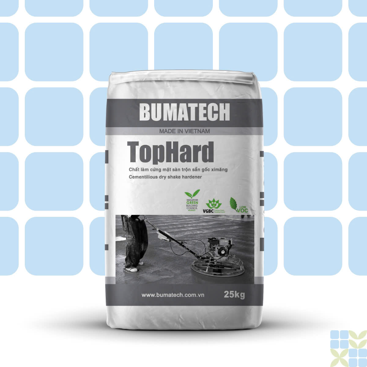 TopHARD - Chất làm cứng mặt sàn dạng bột gốc ximăng