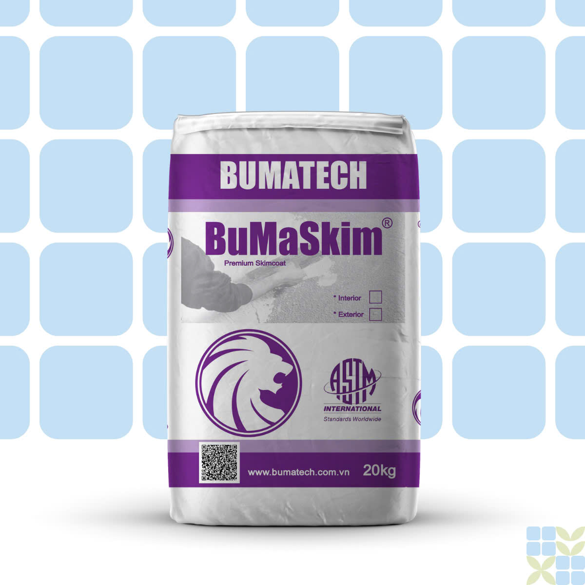 BuMaSKIM PES - Bột trét cao cấp cho tường ngoại thất