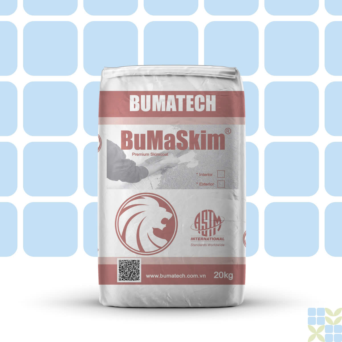 BuMaSKIM PIS - Bột trét cao cấp cho tường nội thất