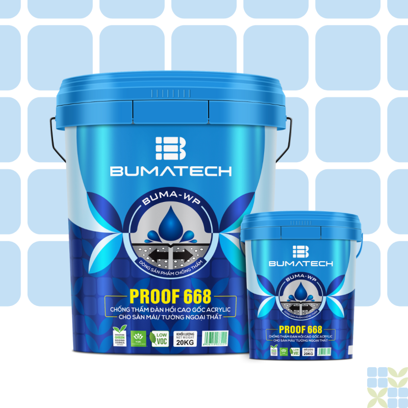 Universal acrylic waterproofing coating for roof, PROOF 668