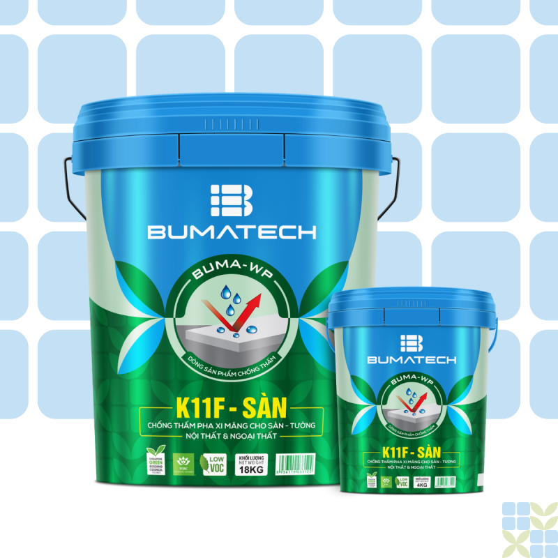 Waterproofing additive for mixing with cement, use for wall and floor, K11F