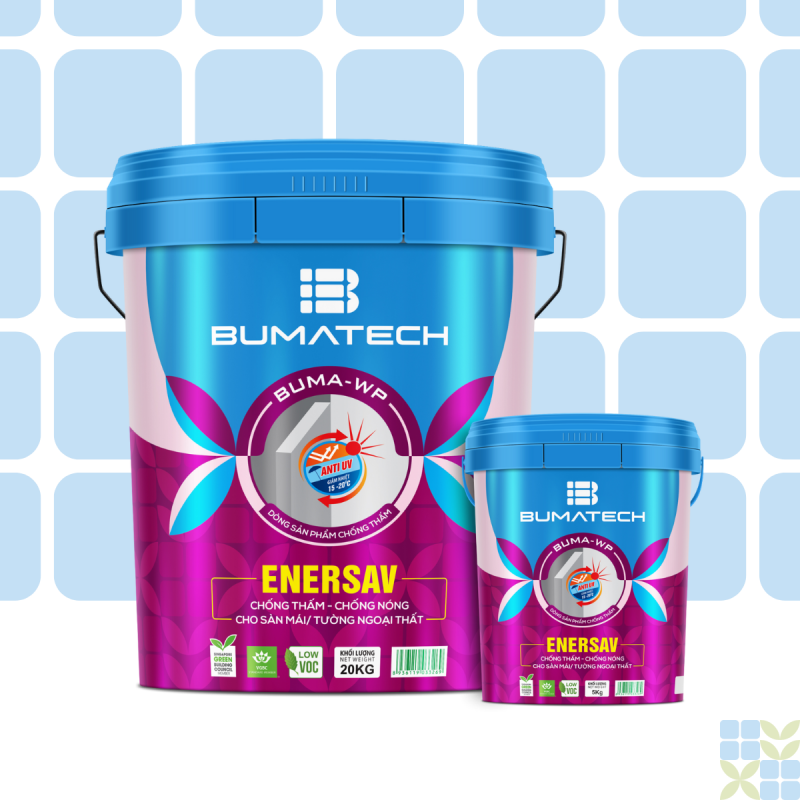 EnerSAV - Chống thấm đàn hồi gốc acrylic, phản xạ nhiệt