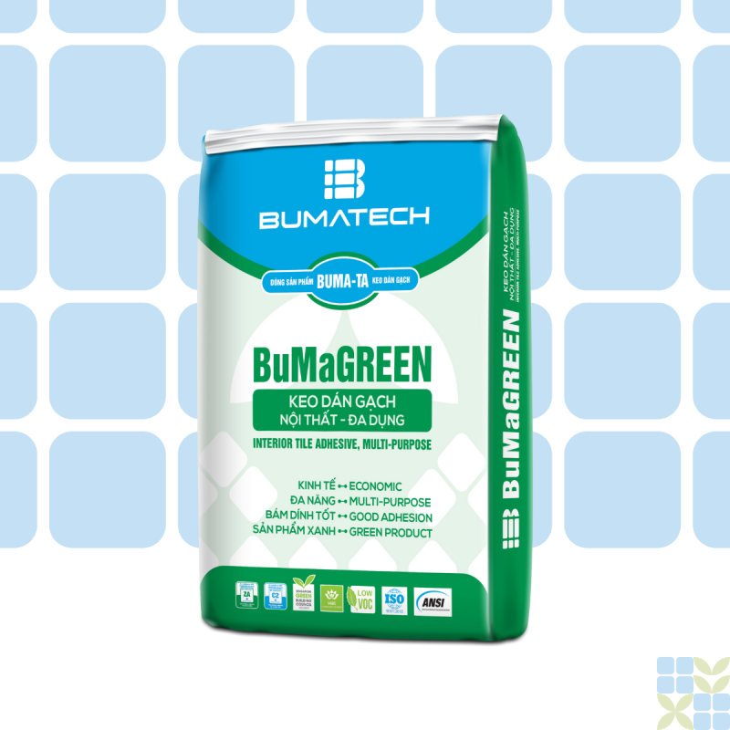 BuMaGREEN – Cementitious Tile Adhesive for Interior Use 