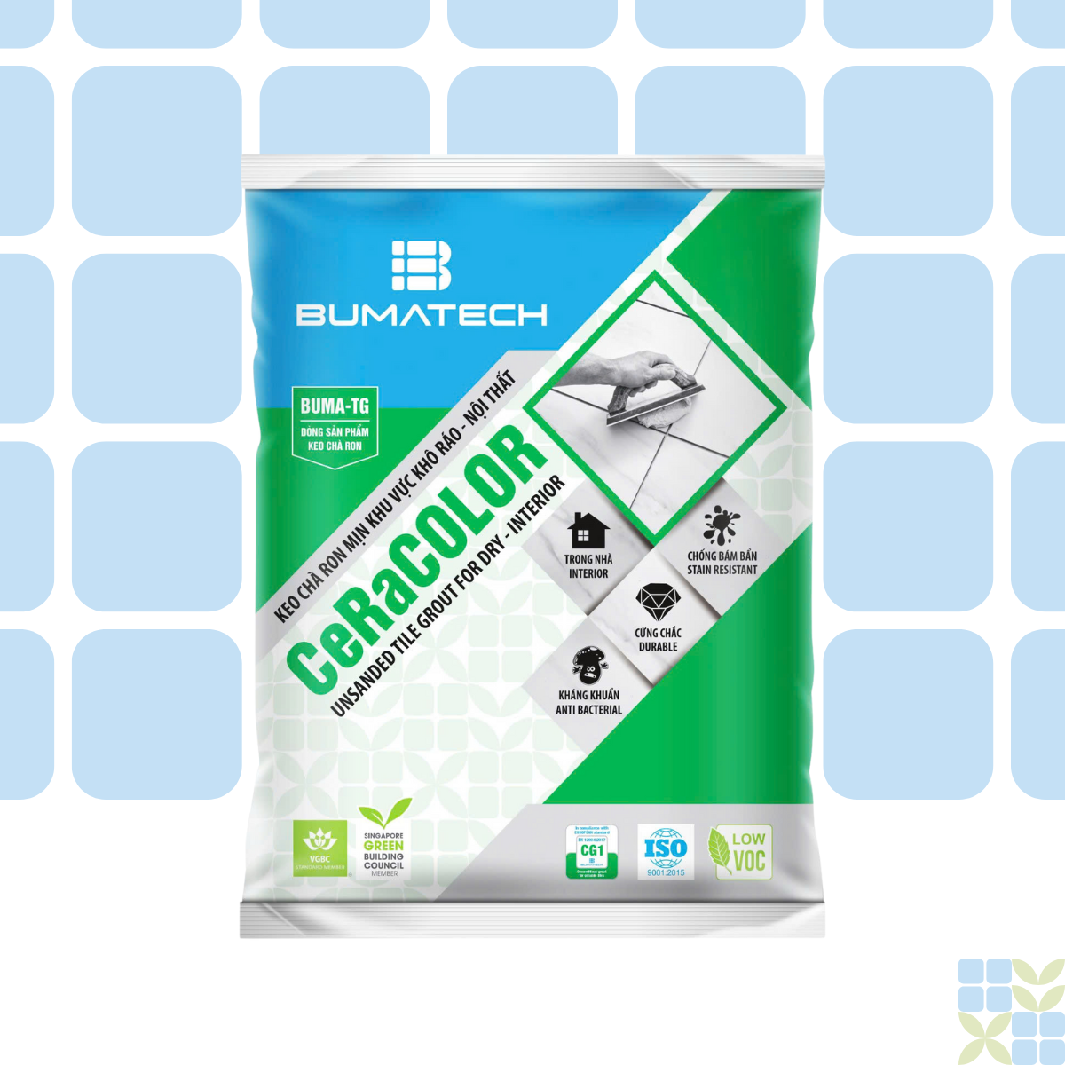 CeRaCOLOR – Keo chà ron mịn khu vực khô ráo nội thất