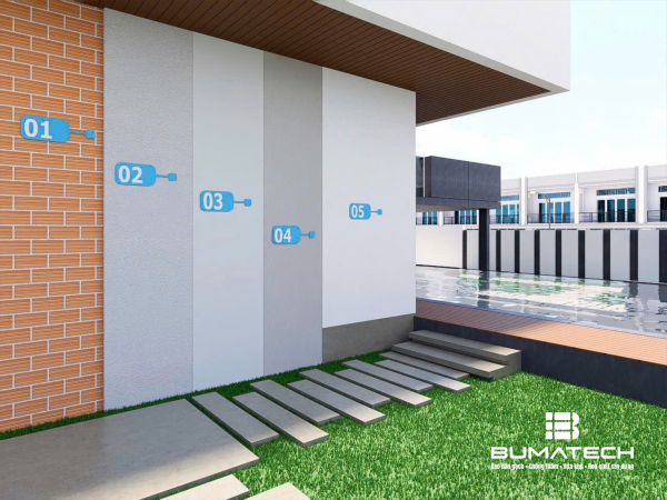 WATEPROOFING, THERMALPROOFING FOR EXTERIOR WALL