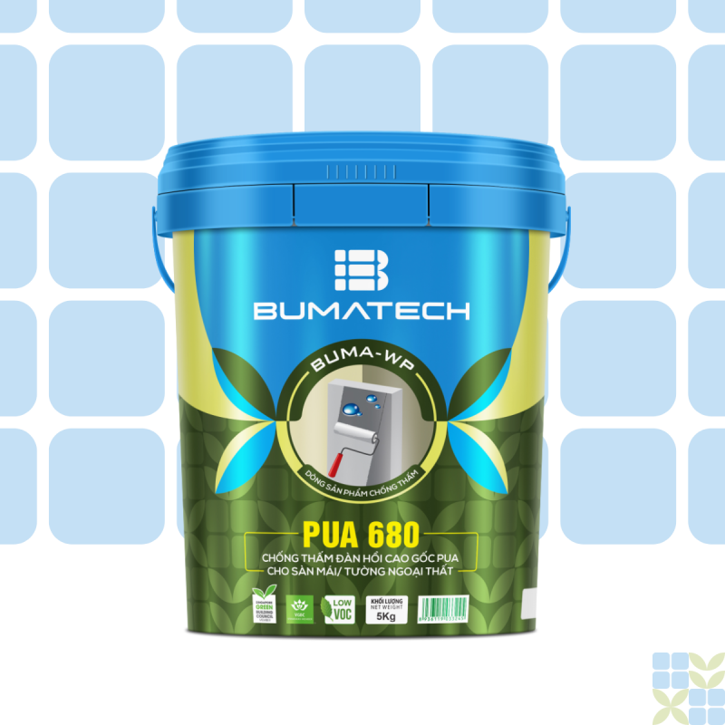 PUA 680 - Chống thấm đàn hồi cao, gốc PU cho sàn mái