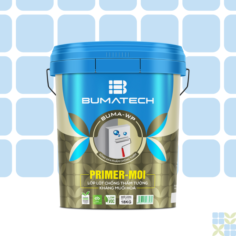 Primer MOI - Lớp lót chống ẩm, chống muối hoá cho chống thấm tường