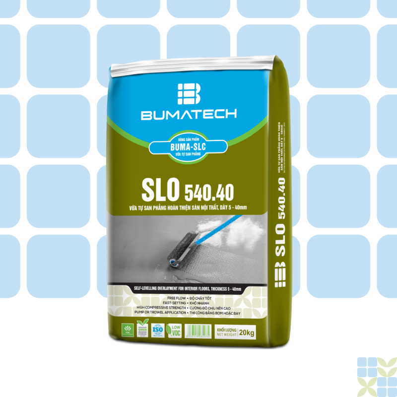 SLO 540.40 - Vữa tự san phẳng, dày 5-40mm hoàn thiện sàn nội thất
