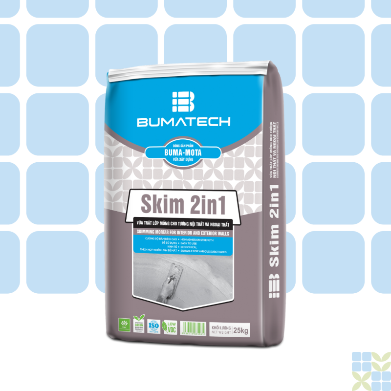 Thin skimming mortar Skim 2in1