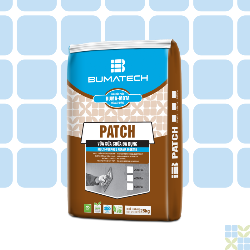 PATCH 40 - Multipurpose repair mortar, compressive strength 40MPa
