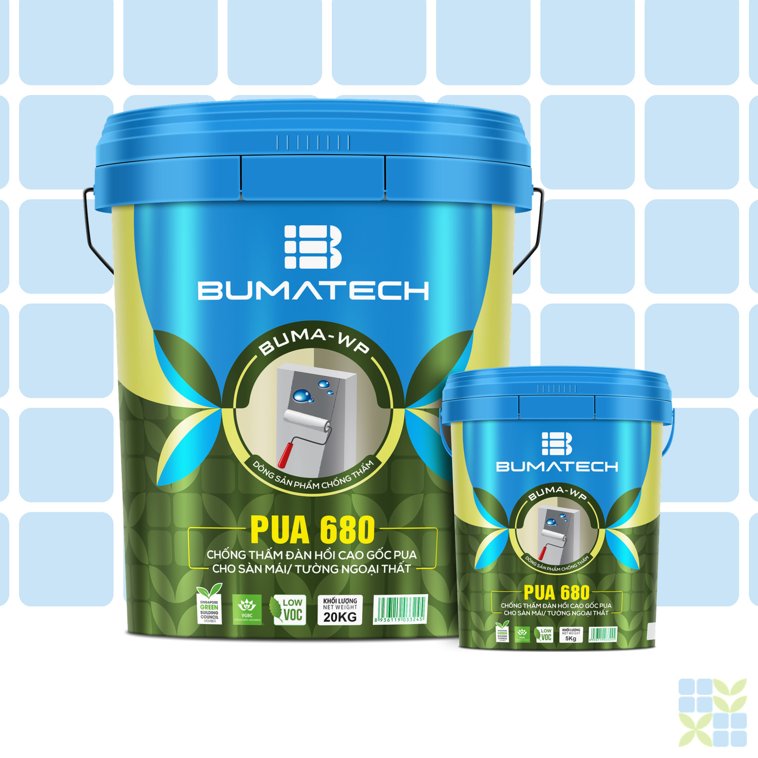 PUA 680 - Chống thấm đàn hồi cao, gốc PU cho sàn mái