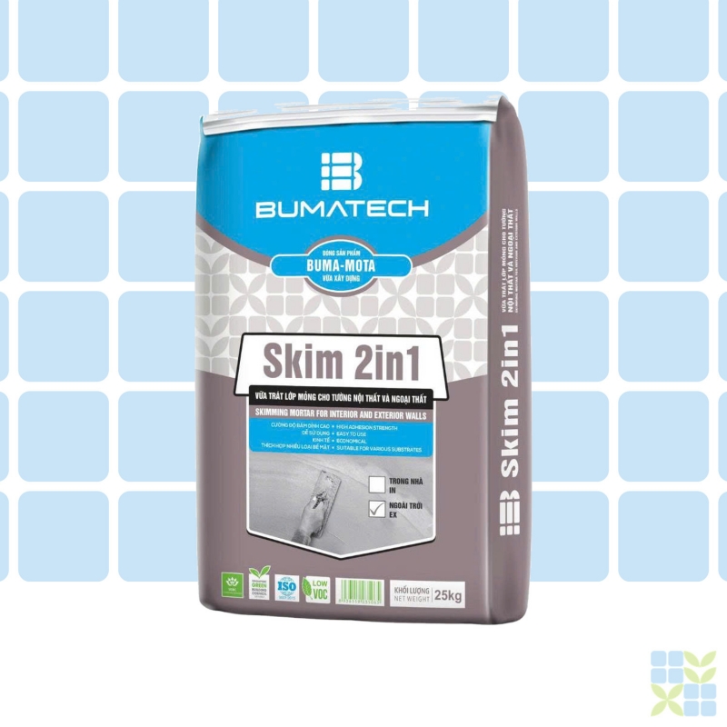Skim 2in1 EX – Thin-layer skim coat mortar for exterior walls
