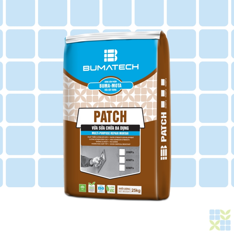PATCH 60 - Vữa sửa chữa đa dụng, cường độ nén 60MPa