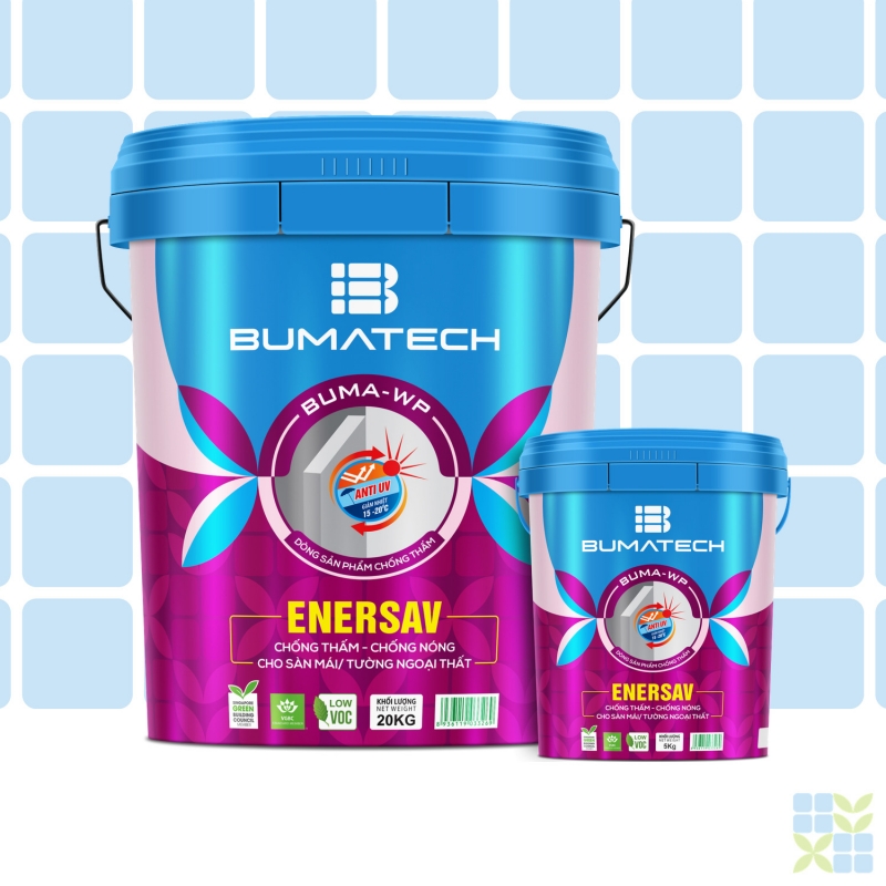 EnerSAV - Chống thấm đàn hồi gốc acrylic, phản xạ nhiệt