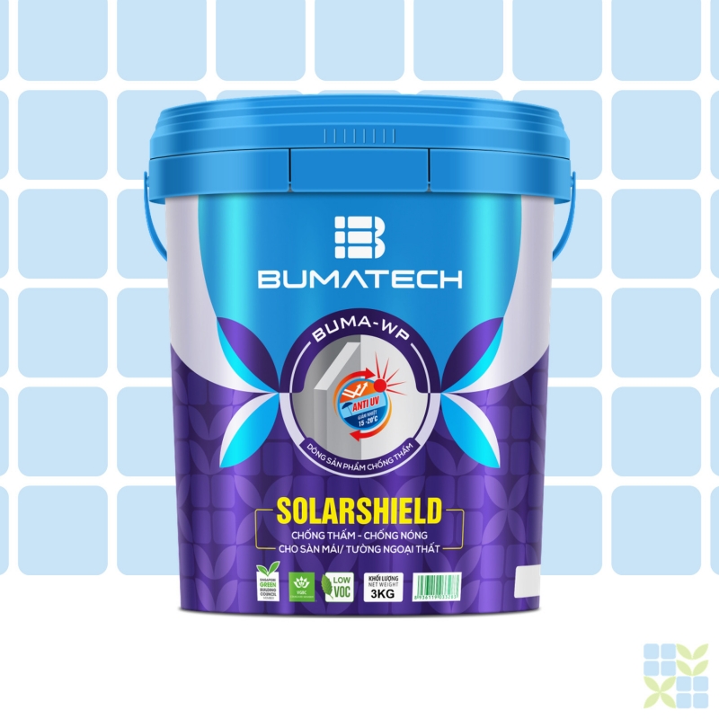 SolarSHIELD - Chống thấm đàn hồi gốc acrylic, phản xạ nhiệt cao