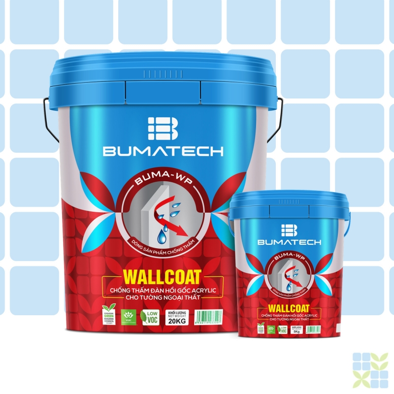 WALLCOAT - Chống thấm đàn hồi gốc acrylic cho tường ngoại thất