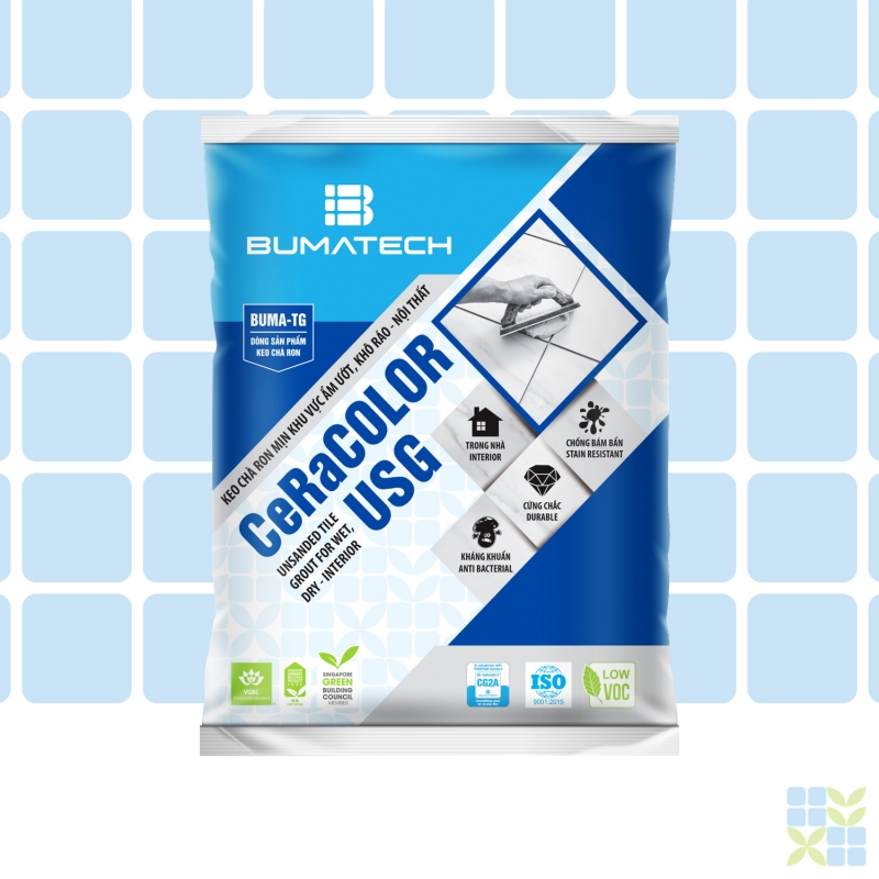CeRaCOLOR USG – Keo chà ron mịn khu vực ẩm ướt, khô ráo nội thất