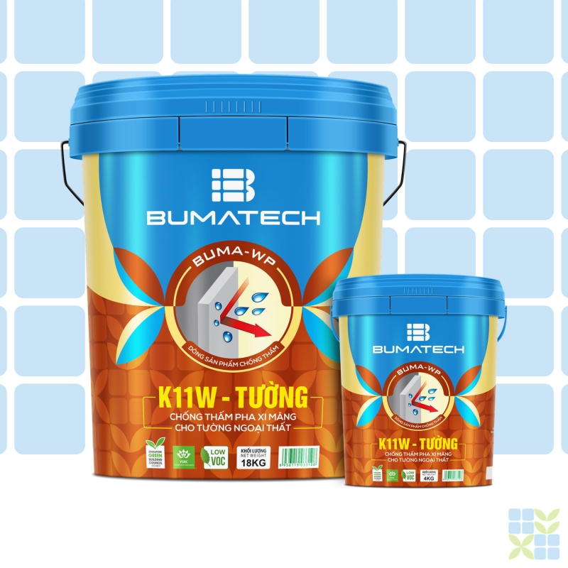 Waterproofing additive for mixing with cement, only use for wall, K11W