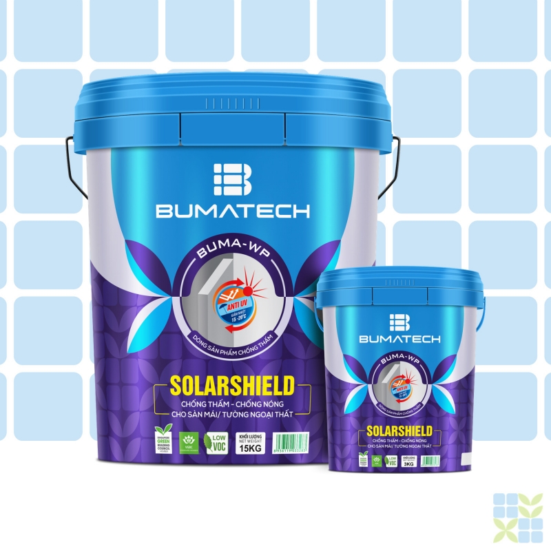 SolarSHIELD - Against acrylic base, high heat reflectivity