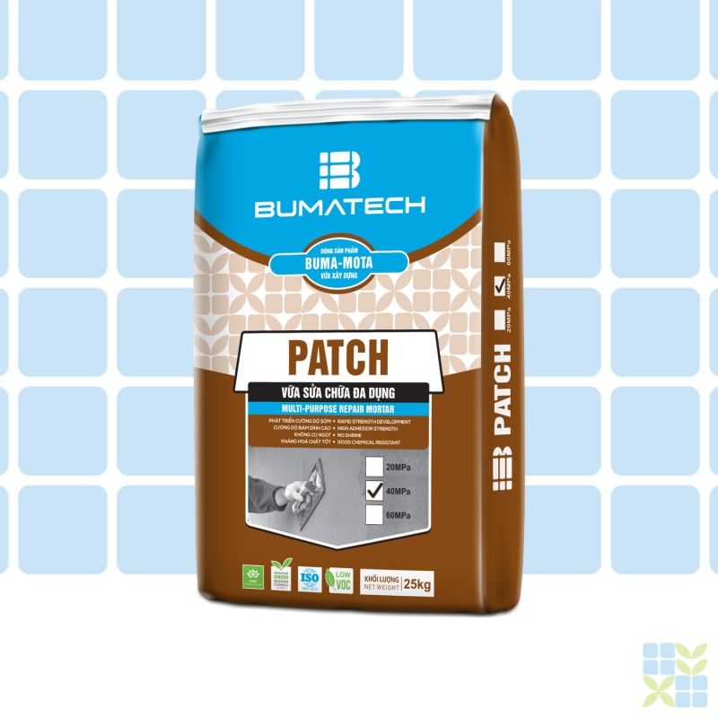 PATCH 40 - Vữa sửa chữa đa dụng, cường độ nén 40MPa